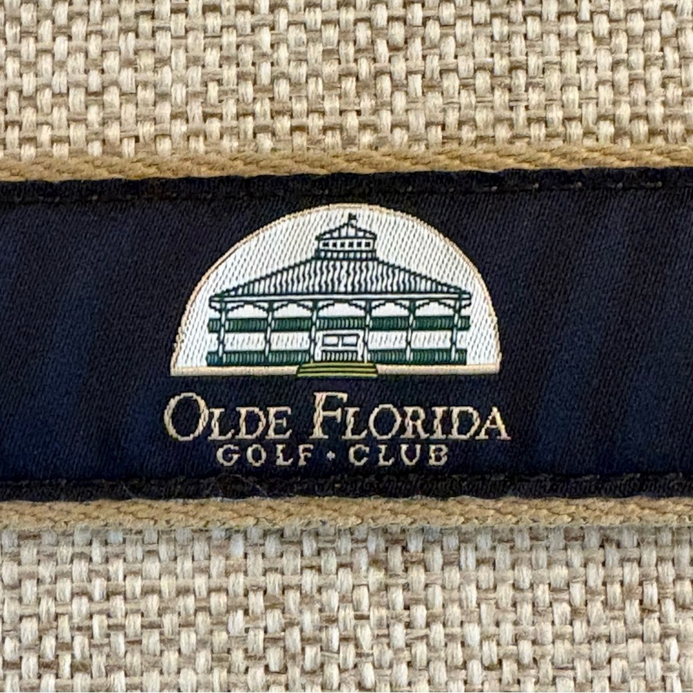 Olde Florida Golf Club Naples - Ribbon Belt YRI Designs Size 36 Preppy Golf